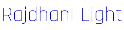 Rajdhani Light font
